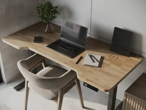 DESKOS Ergonomic — Эргономичный подъёмный стол с двумя моторами и памятью высот, 150×70 см
